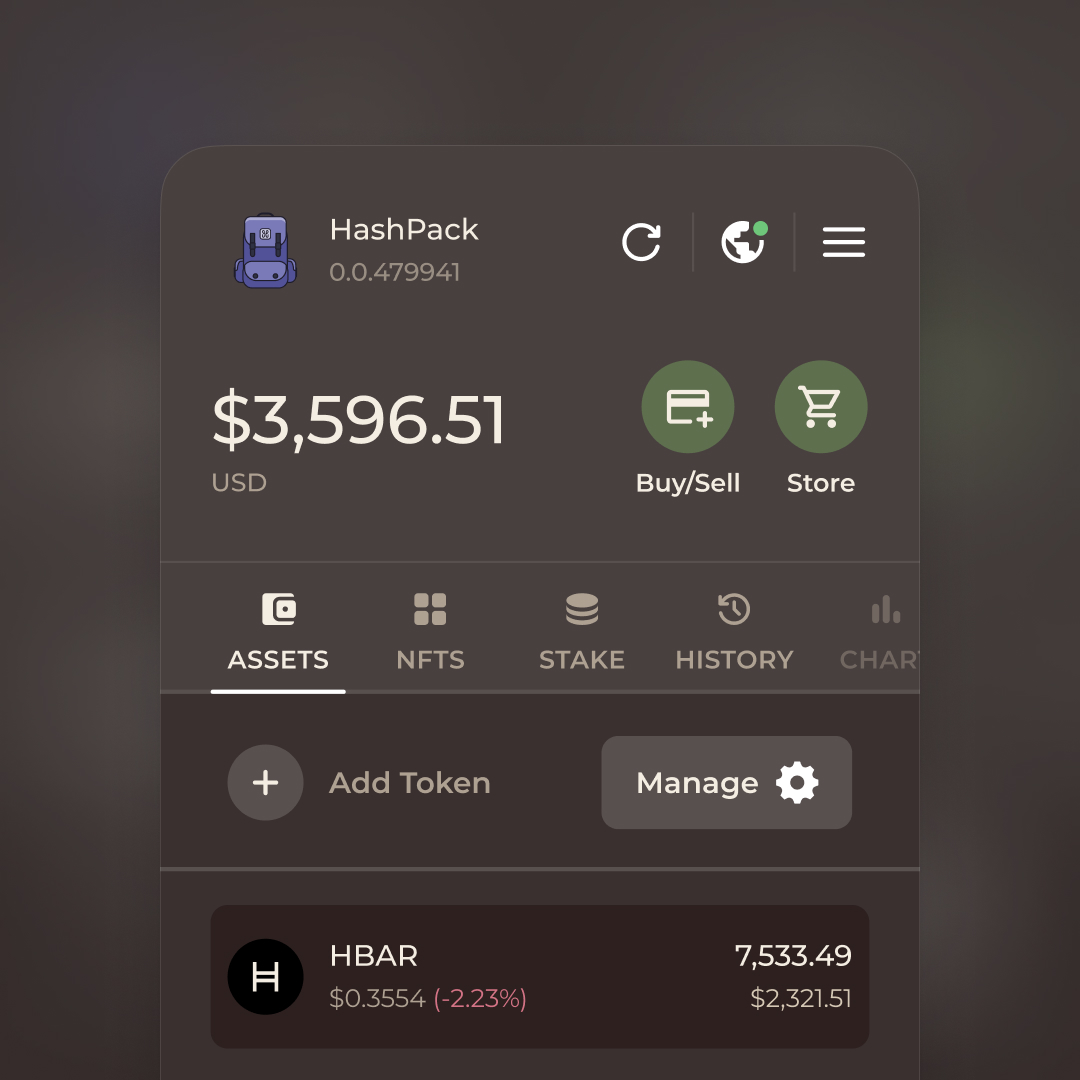 NFT Terra Theme #1138 from HashPack Basic Themes