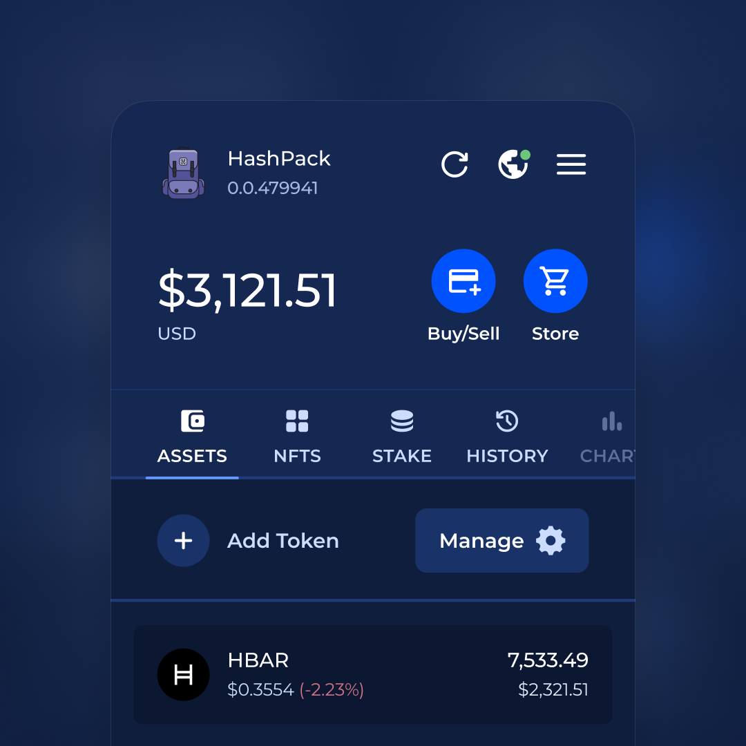 NFT Blue Theme #870 from HashPack Basic Themes