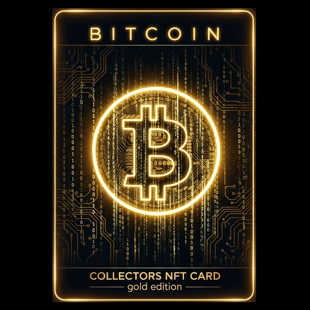 NFT Bitcoin NFT Collectors Card (Gold Edition) #1095 from hedera 1000 club