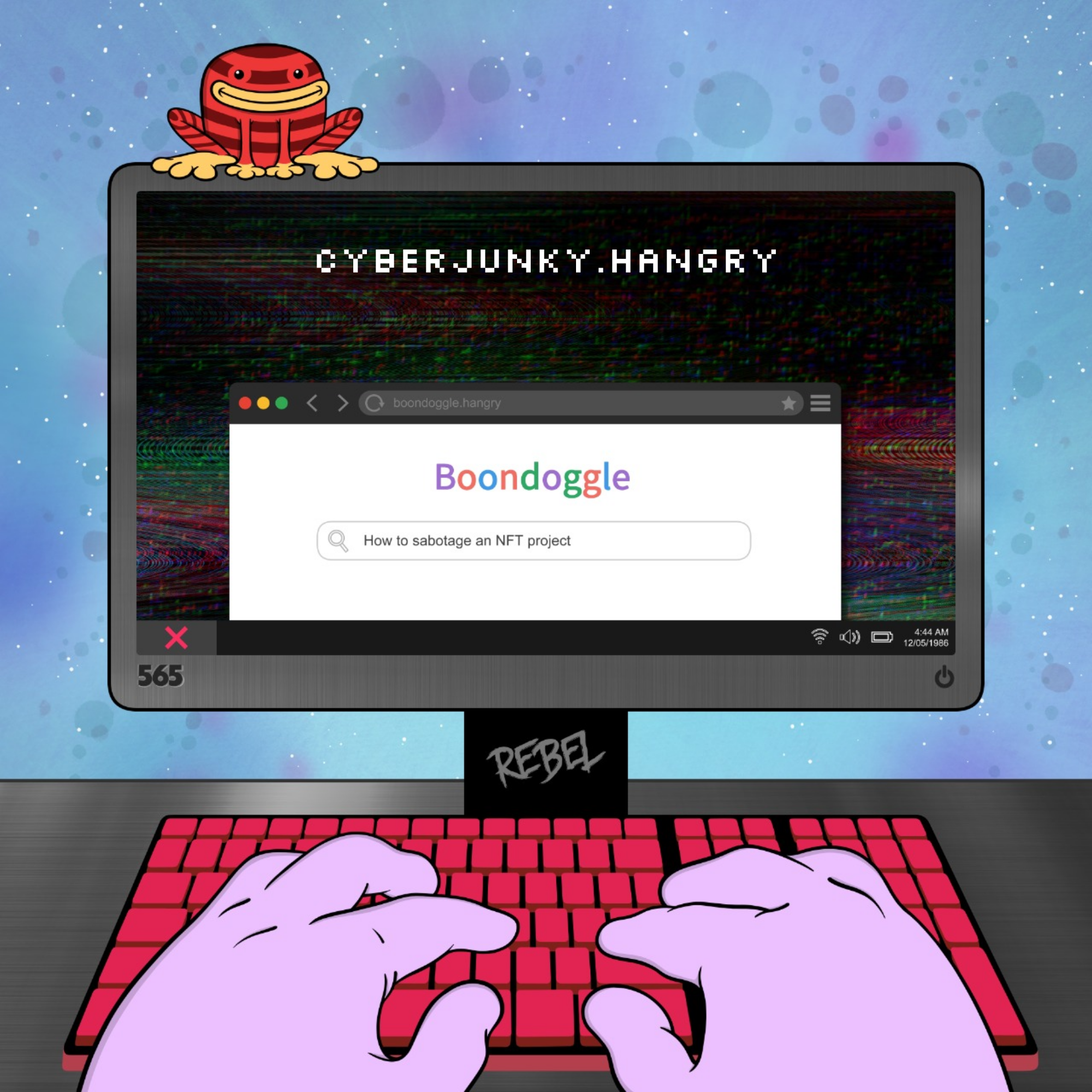 NFT cyberjunky.hangry #157 from Web23 - HANGRY BARBOONS