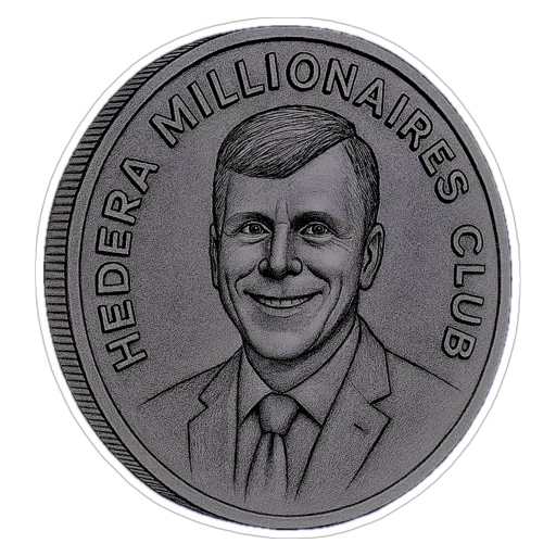 NFT 100 HBAR Paper Coin #5820 from Hedera Millionaires Club