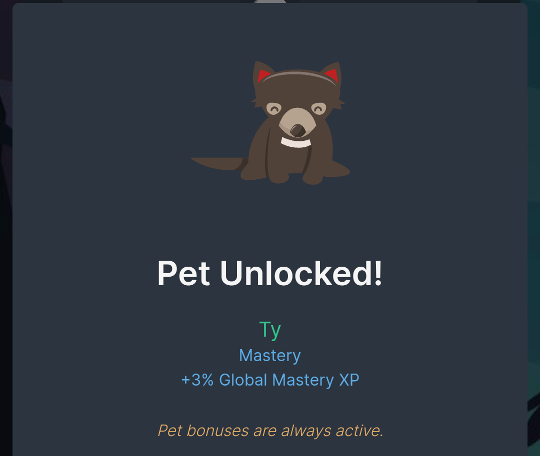 NFT Ty the racoon #1 from Melvor peta