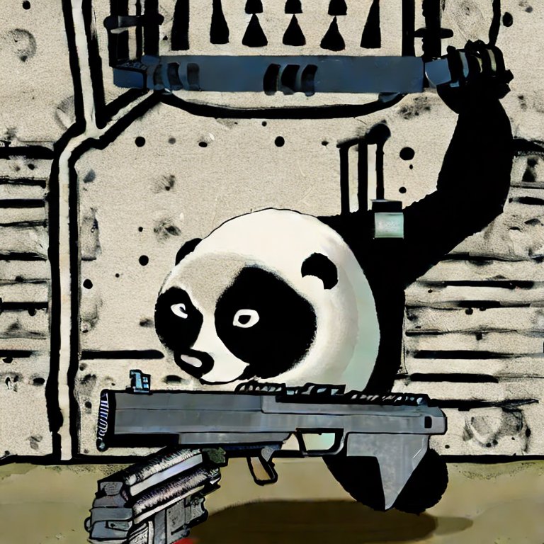 NFT Bropanda with a Gun #1
