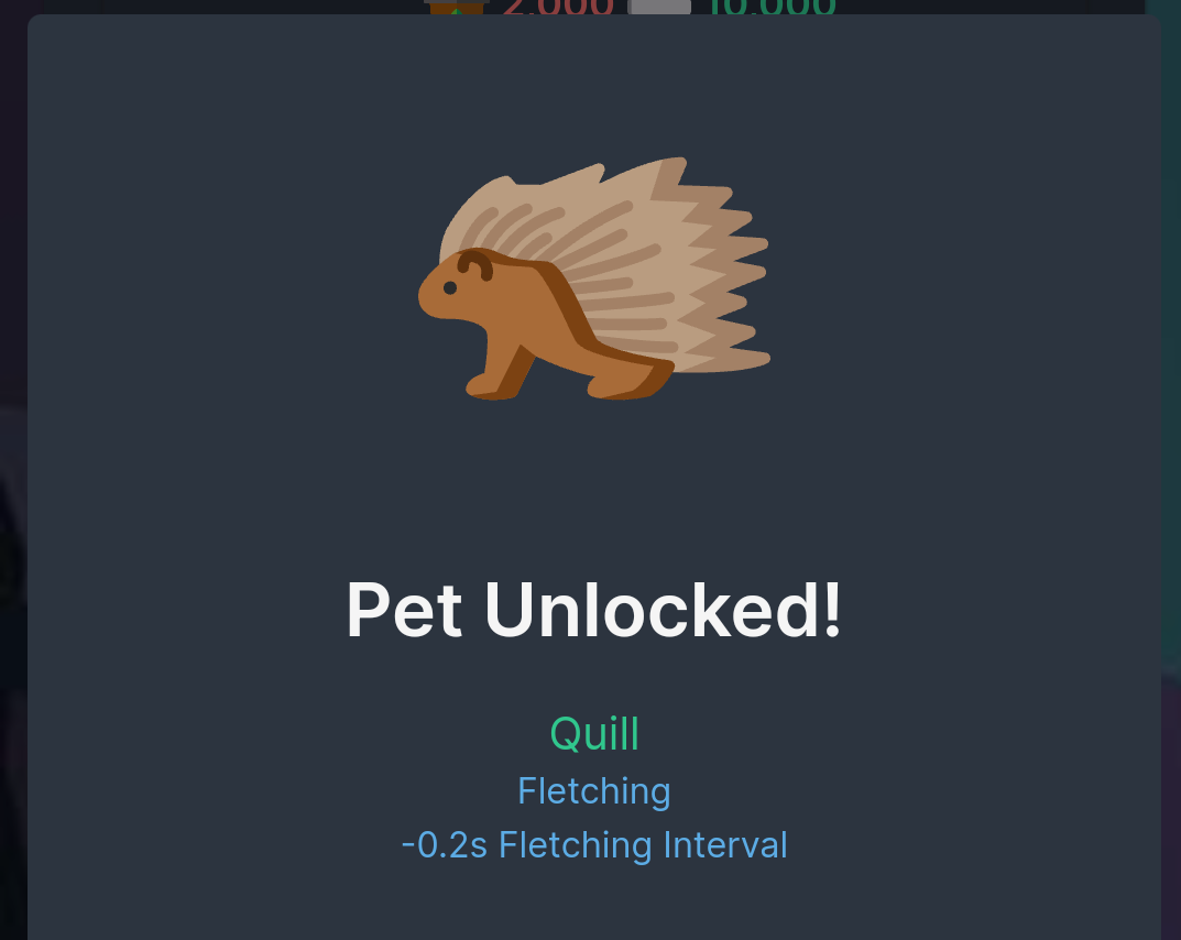 NFT quill the porcupine #1 from Melvor