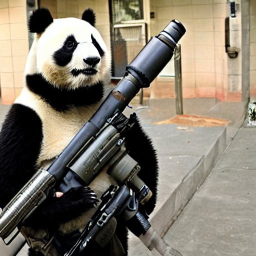 NFT Bazooka Panda with a Gun #1