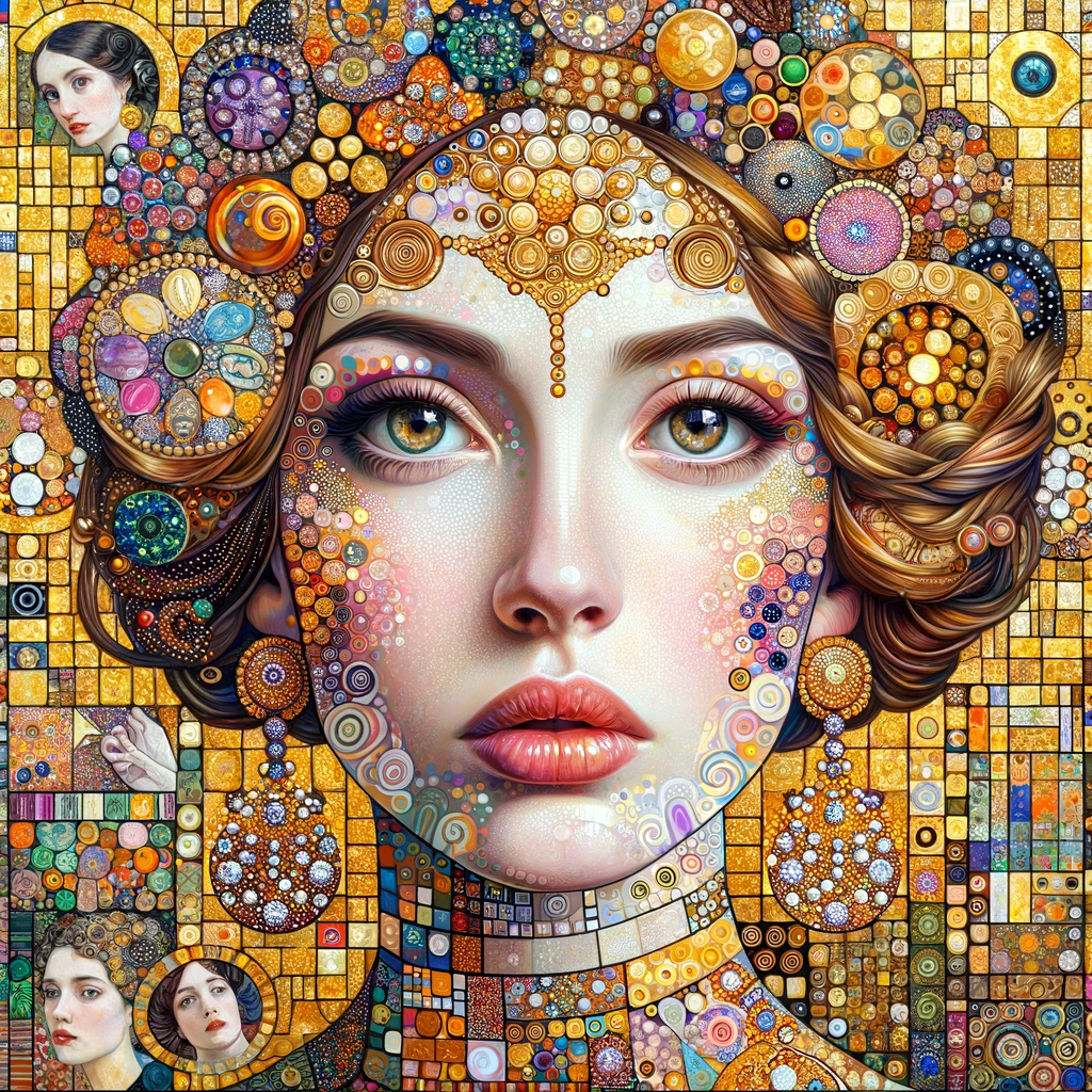 NFT A woman into gold #1 from Klim