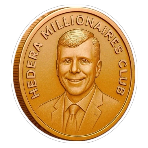 NFT 1K HBAR Copper Coin #2053 from Hedera Millionaires Club